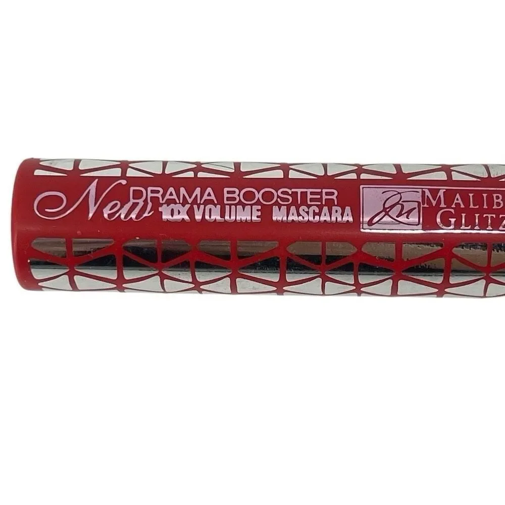 Malibu Glitz Women’s New Drama Booster 10X Volume Black Mascara .39oz / 11g